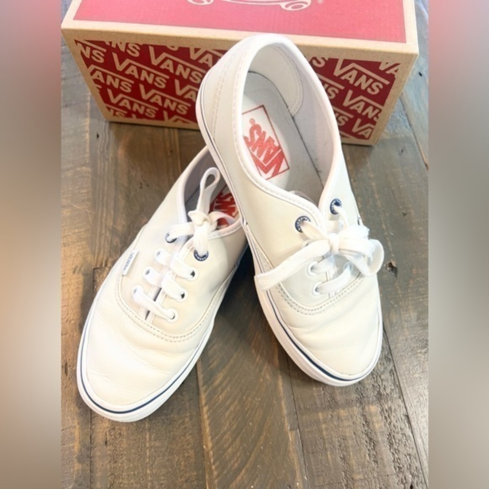 Vans leather sneakers size 5.5